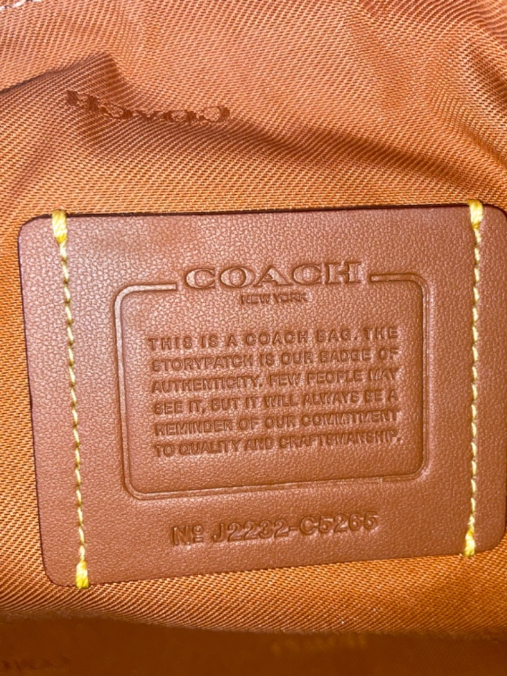 Coach “Lori” C5265, Maple Pebble Leather/Suede Shoulder Bag EUC - Picture 13 of 17